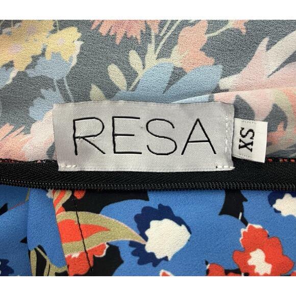 Revolve RESA Iris Bow Floral Surplice Mini Dress V-Neck Long Sleeve Size XS - Picture 6 of 7